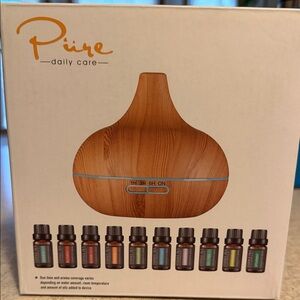 Aromatherapy Diffuser - Natural Wood Finish